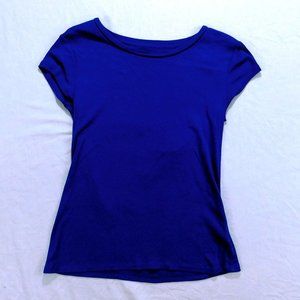 Liz Claiborne Short Sleeve Tee-Shirt in Blue, Size Medium